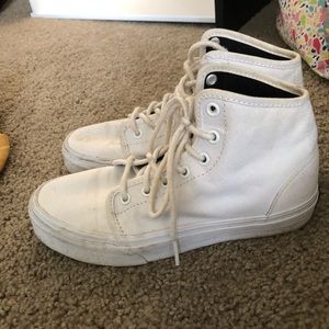 White High top Vans